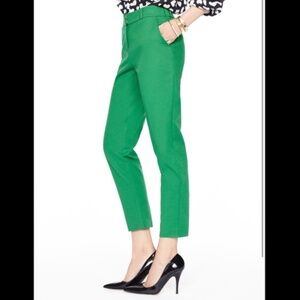 NWT Kate Spade Margaux Cropped Pant, Kelly Green, Size 8